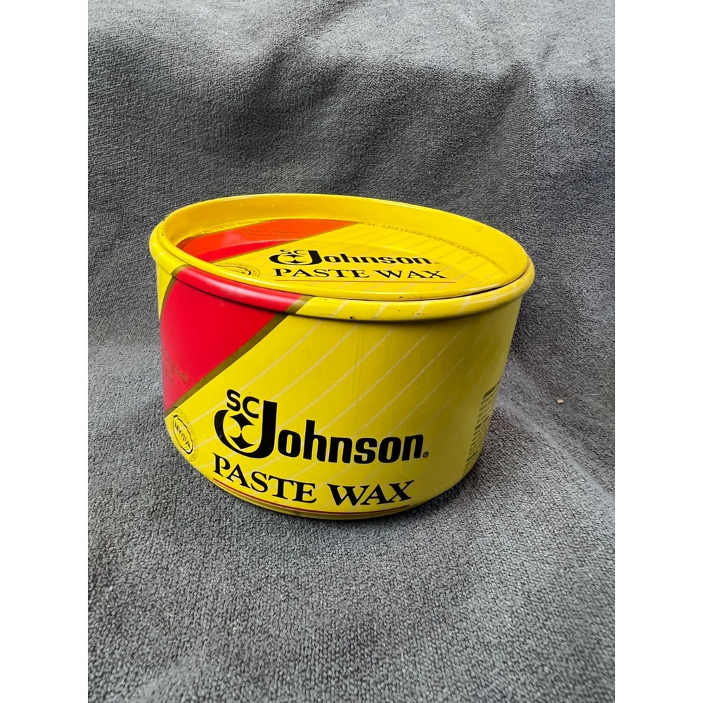 SC Johnson Paste Wax Original Formula 16oz Tin Wood Metal Leather Protectant